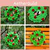 Colorful Grinch Inspired Christmas Door Wreath With Soft Pom Poms For Festive Decor