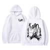 Rock Band Korn Graphic Hoodie Unisex Oversized Streetwear Man Vintage Hoodies Unisex Fleece Cotton Sweatshirt Branded Unisexs Clothing