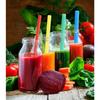 100/200/300 Stück Einweg-Strohhalme aus Kunststoff, bunte Trinkhalme für Partys und Events, flexibel, groß, gerades Rohr, Strohhalm, Barzubehör, 6 x 190 mm