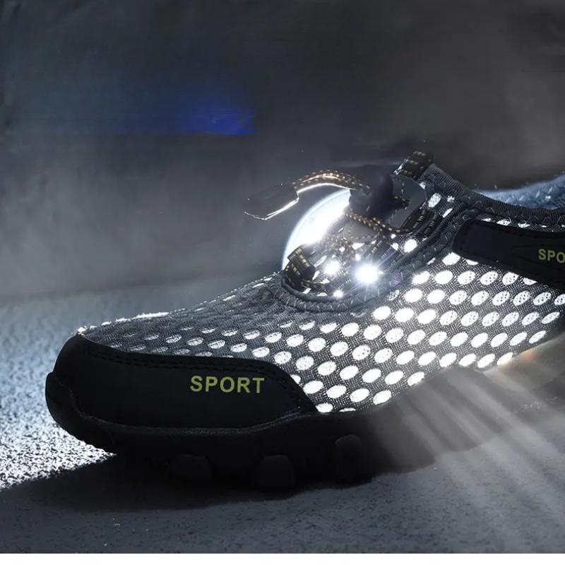 Men Hiking Sports Shoes Breathable Mesh Sneakers for Camping Trekking Man Trainers Outdoor Sports Shoes Anti-slip Hiking Shoes