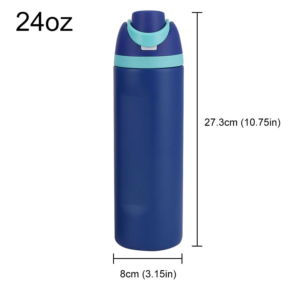 24/32oz Straw Insulated Tumbler with Handle Vacuum Insulated Cup 304 Stainless Steel Vacuum Thermal Insulated Mug for Women Men