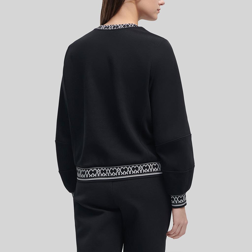 New FILA Sweatshirts Women's Jet Black F11W344209FBK