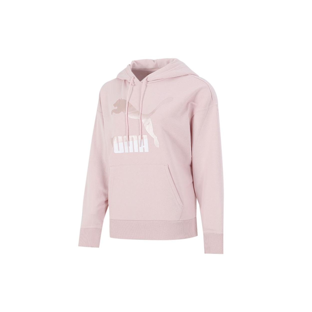 (WMNS) PUMA Classics Logo Sweatshirt Pink Women s 531385-36 M