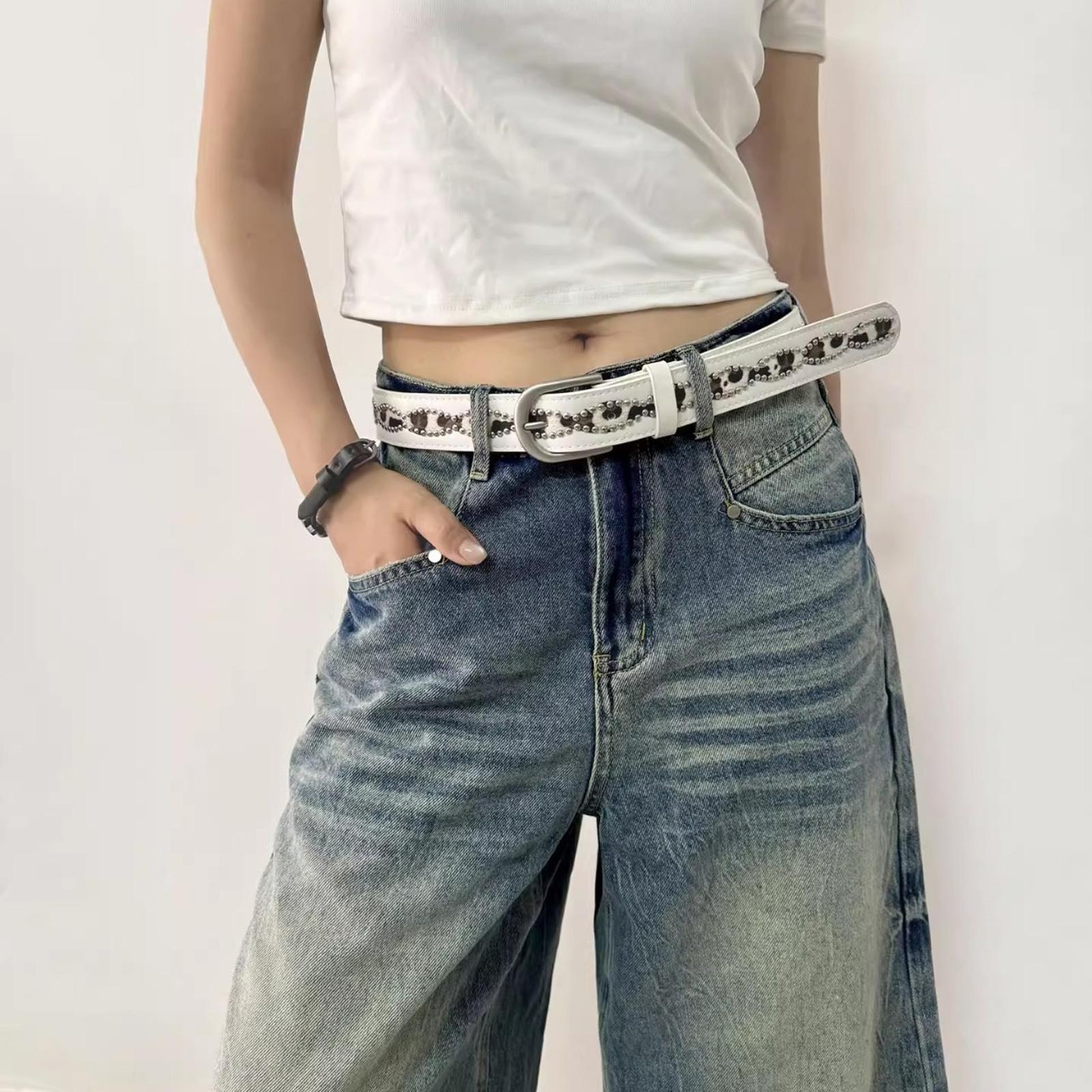 

Retro Belt For Men And Women Metal Buckle Fashion Versatile Belt Decoration One Size