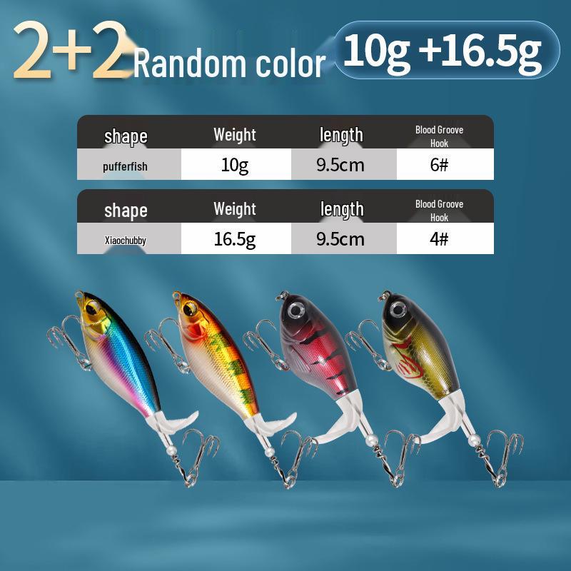 Floating Surface Tractor Lure for Freshwater Fish: Mandarin, Bass, Black Carp - Remote Casting Artificial Bait