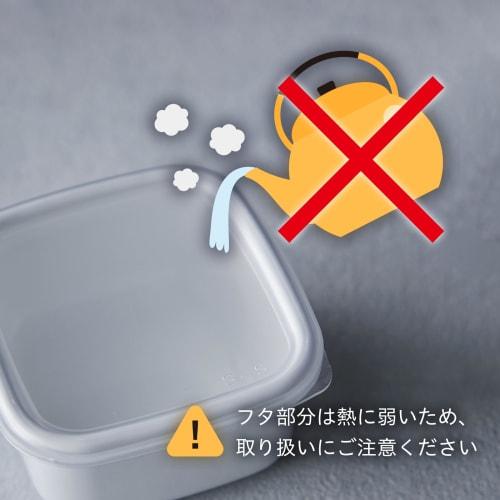 Nodahoro Enamel Storage Container, Heat-Resistant, Square, Rectangular, Deep, Small, with Seal Lid, See-Through, White Series, WRF-S, Made In Japan