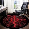 1pc Alchemy Symbol Office Round Area Rug, Indoor Mat Suitable For Office, Under Office Chairs Bedroom Living Room Home Decor, Room Deco