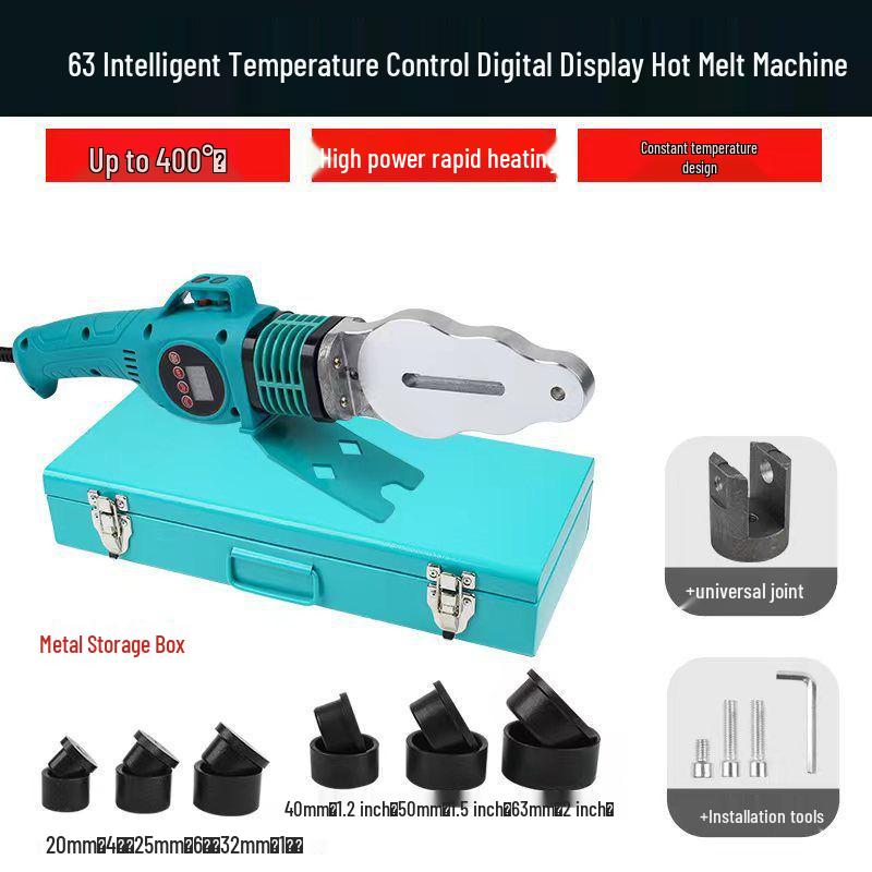 PPR PE Hochleistungs-Digitalanzeige Heißschweißwerkzeug mit einstellbarer Temperatur für Installateure
