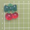 Hot Selling 100Pcs/Bag Acrylic Plastic Cherry Fruit Charms Pendants DIY Bracelet Earrings Jewelry Accessories Handmade Materials