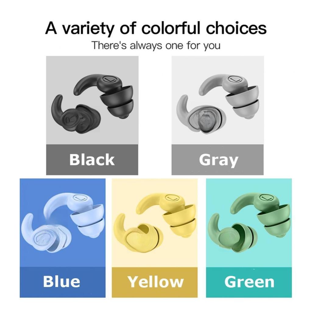 Cross-border new noise-cancelling earplugs silicone sound-proof anti-noise mute sleeping student dormitory industrial swimming waterproof earplugs Th