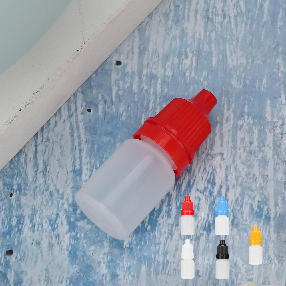50pcs / Bag 5ml Portable Empty Eye Drops Eye Liquid Dropper Bottle Small Drop Bottle