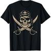 Pirate Skull Crossbones Skeleton Halloween For Men Boys Kids T-Shirt