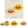 One Piece Luffy Hut mit breiter Krempe für sommerlichen Spaß mit schützendem Design für Kinder und Erwachsene.