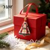 Home Wall Fireplace Ornaments Patriotic Christmas Tree Ornaments, Acrylic Holiday Pendant for Independence Day, Decorative Party Supplies Indoor