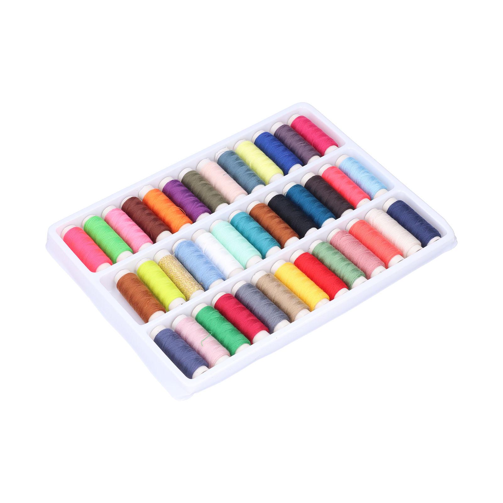 

Набор швейных ниток 39 шт. Разные цвета Полиэстеровые катушки ниток для DIY рукоделия шитья вязания