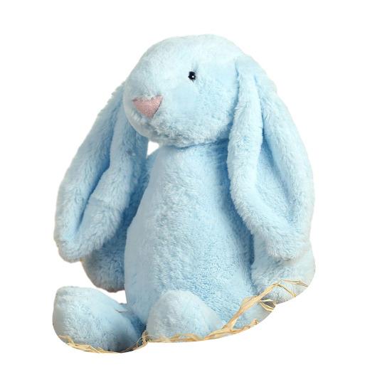 Plush Bunny Toy Huggable Stuffed Rabbit Plushie Simulation Animal Doll Home Living Room Bedroom Decoration Birthday Gift