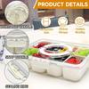 4Grid /8 Grid Snack Box Container Food Storage Box with Lid Snack Box Fruit Storage Container Snack Organizer Refrigerator