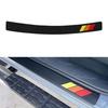 Rear Bumper Protector Trim Cover Black Rubber Trunk Sill Plate Cover Pad Guard A