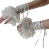 Lace Wrist Cuffs For Shirt Sweater Balletcore Elaborate False Sleeve Ornament Lace Brim Sleeves False Wrist Cuffs