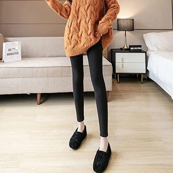 Warm Casual Winter Pants, Soft Clouds Fleece Leggings Women Winter Leggings