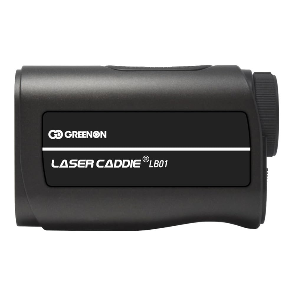 GreenOn LASER CADDIE LB01 Golf Laser Rangefinder Features continuous (Black) - 3-point measurement.