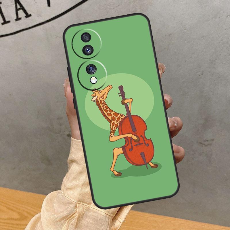 Cute Cartoon Giraffe Case For Honor Magic 7 Pro 5 6 Lite Cover For Honor 90 70 50 400 200 X9 X8a X8b X9a X9b X9c