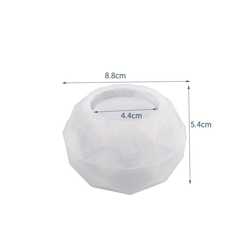 

DIY Concrete Flowerpot Silicone Mold Diamond Pen Container Storage Box Quilt Cement Flowerpot Resin Mold UV Planter Production