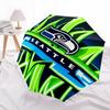 Seattle Seahawks pattern, automatic folding umbrella, portable and foldable design, 8 ribs, a Christmas or birthday gift.