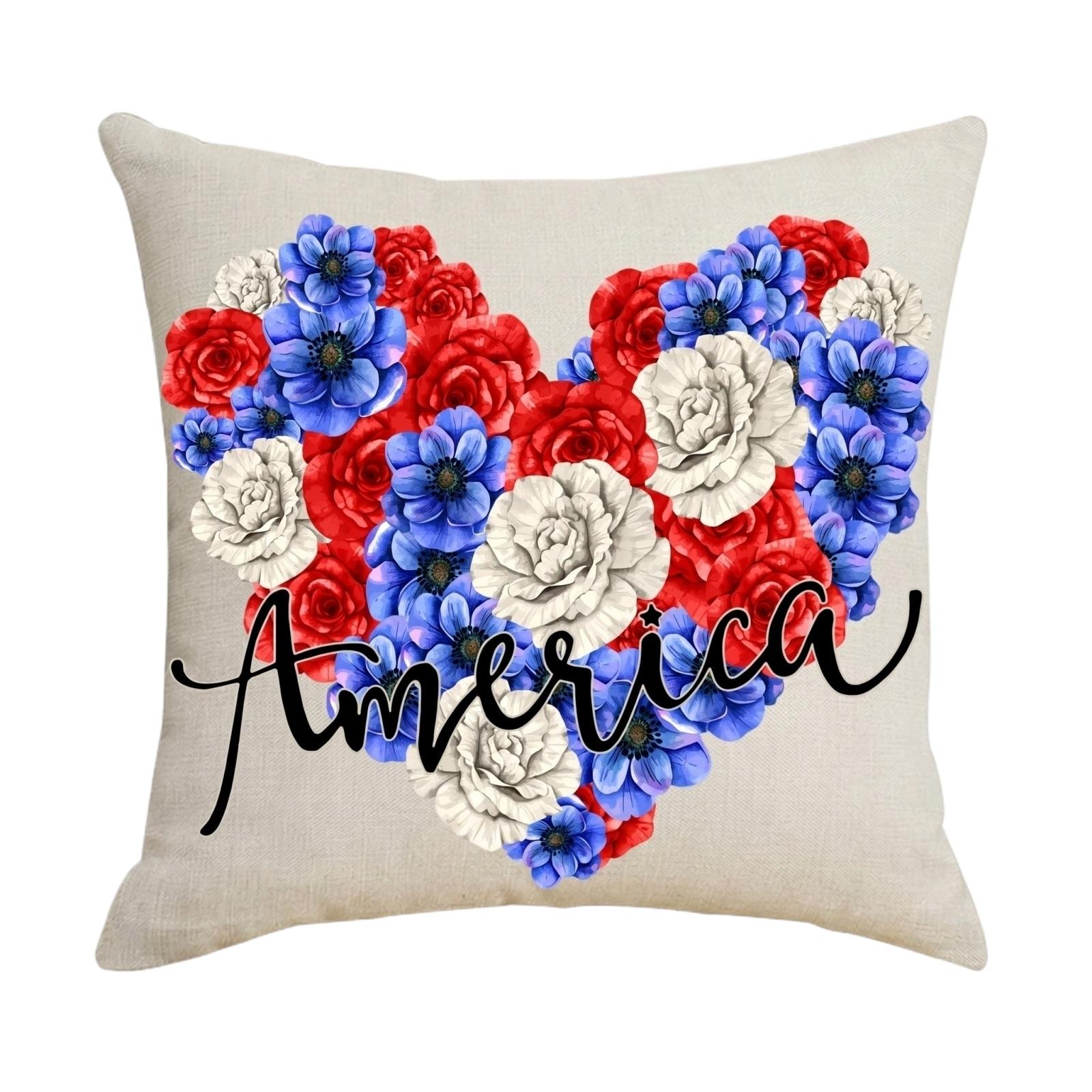 

Decorative Throw Pillow Cover for Sofa Cushion with Striped Pattern and Star Accents Suitable for Seasonal and Holiday Home Decoration One Size