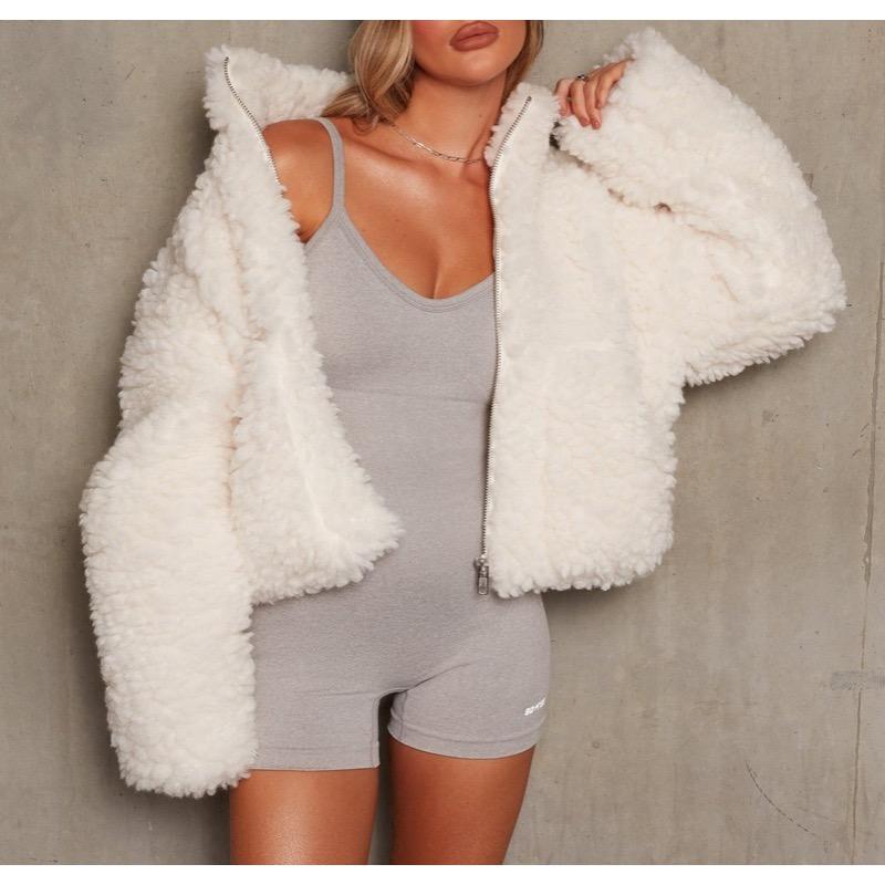 Damska kurtka płaszcz z wełny jagnięcej