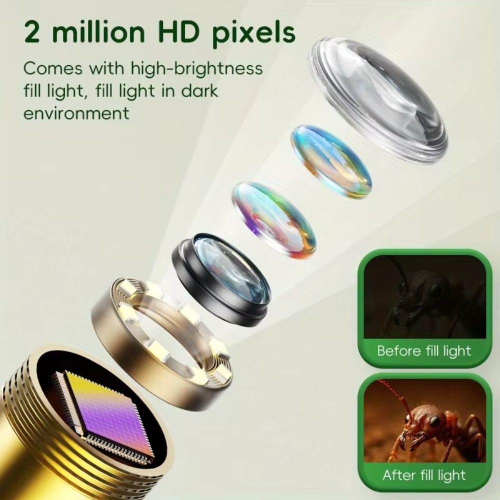 1080p HD Probe Kid Endoscope Camera 2.4-inch Display Handheld Endoscope Educational Teaching
