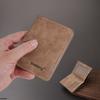 New Men's High-End Anti-Theft PU Leather Wallet with Card Holder and Money Clip