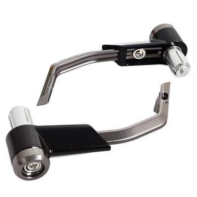 ZSADZS Universal CNC 7/8" 22mm Motorcycle Pro Guard Brake Clutch Lever Guard Motorcycle Handlebar Guard (Titanium)
