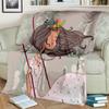 Süßes Ballettmädchen, Ballerina, Fee, Schwan, Einhorn, Cartoon, 3D-Decke, weiche Überwurfdecke für Zuhause, Schlafzimmer, Bett, Sofa, Picknick, Reisen, Kinder