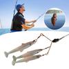 3Pcs 10CM T-Tail Fishing Lure Realistic Lightweight Soft Plastic Bionic Artificial Swimbait Freshwater Saltwater Trout Bass Fishing Accessories
