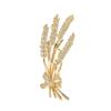 Wheat Ear Bow Brooch: Elegant Coat and Suit Accessory