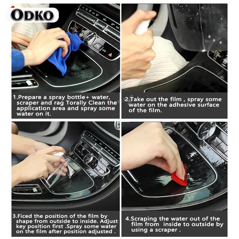 For Subaru Forester - Car Interior Center Console Transparent TPU Protective Film Anti-scratch Repair Film Accessories