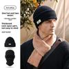 Hats, Winter Pulled Hats, Knitted Warm Hats, Men's Big Head Circumference, Windproof and Cold Proof Hats, Head Covers, Face Masks