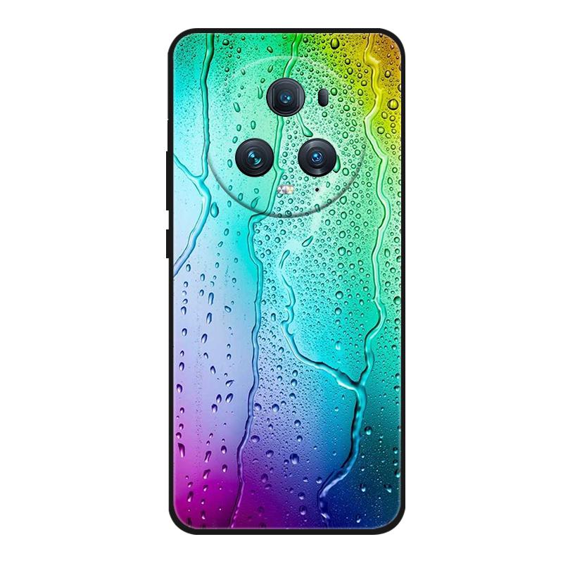 Funda For Honor Magic 5 Pro Phone Case Cute Cartoon Cat Black Silicone Soft Back Cover Case For Honor Magic5 Pro Case PGT-AN10