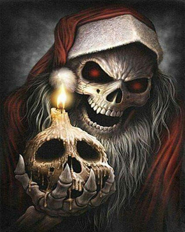 

Di Diamond Painting Skeleton Picture Rhinestone 5D Halloween DIY Diamond Embroidery Set Квіткова мозаїка Вишивка хрестом Ремесла 40-50cm