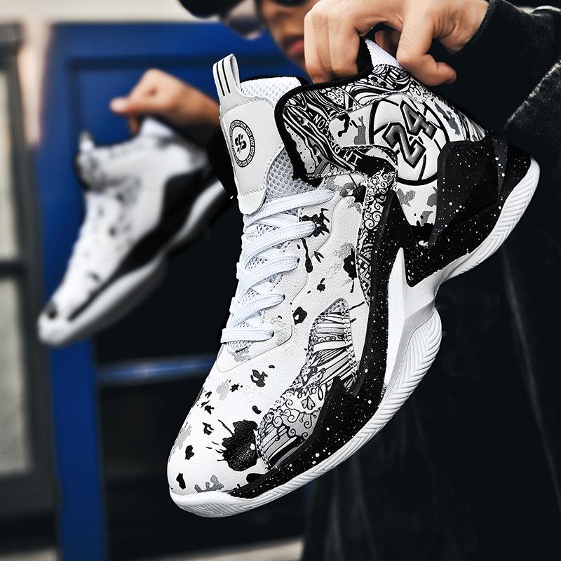 Grenzüberschreitende Nationale High-Top Basketballschuhe: Lässige Herren-Sneaker für Teenager und Mittelschüler
