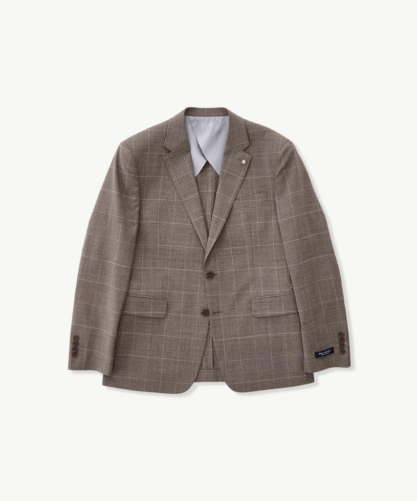 Stco [Summer] Extra Fine Wool 30 Summer Formal Jacket_Beige Check (Classic Fit)_Ssjub55Ccd