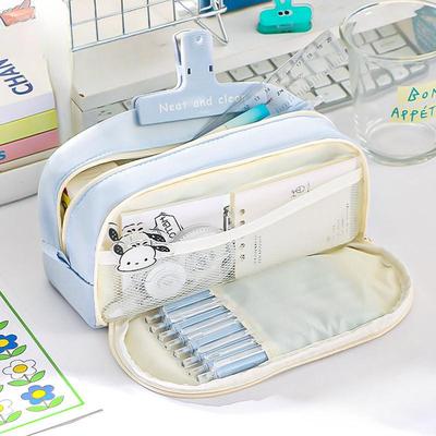 Light Color Large Capacity Pencil Case Pencil Pouch Pencil Bag Pen Case Pen Pouch Pen Bag Pencil Pouches Pencil Bags Green Pencil Case