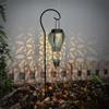 Hot Balloon Solar Lantern Decorative Hollow Iron Light Hanging Outdoor Lamp for Garden Pathway Yard