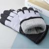 Men's Gloves Winter Velvet Thickened Warm Ski Riding Windproof Snow Gloves Printed Cycling Motorcycle Gloves