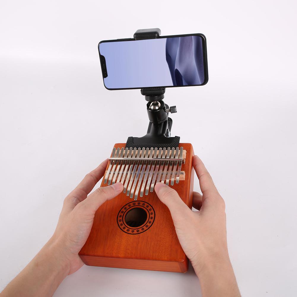 Clemă pentru cap pentru chitară Smartphone Suport pentru telefon mobil Ajutor muzicieni Clip de suport pentru transmisie live pentru chitare acustice electrice