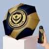 Portsmouth FC Mini 5 Fold Pocket Umbrella Compact Lightweight Anti UV Rain Sun Protection Umbrella Portable Travel Umbrella