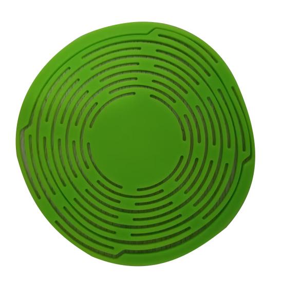 

Silicone Wine Carrier Bag Multi-Use Storage Bag Drink Holder Mesh Coaster Kitchen Basket with Handle for Wine Bottle Fruits Hot Dishes зелёный