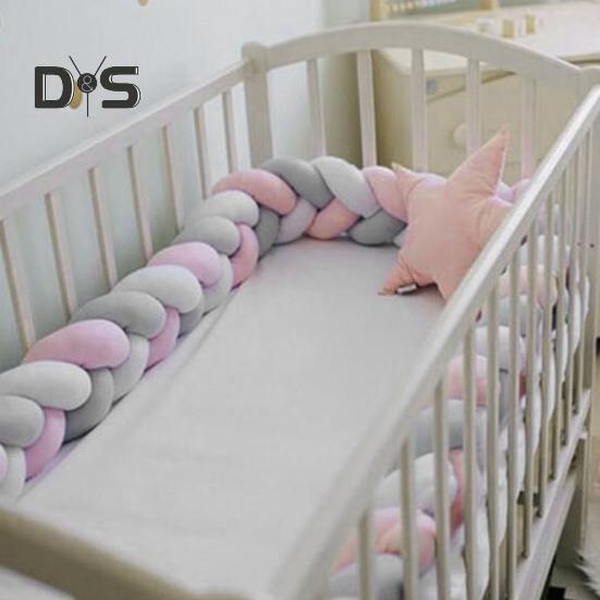 Knot Ball Pillow Braided Crib Bumper European Knit Baby Bed Rail Cover Soft Fluffy Round Throw Pillow for Bedroom Sofa Couch