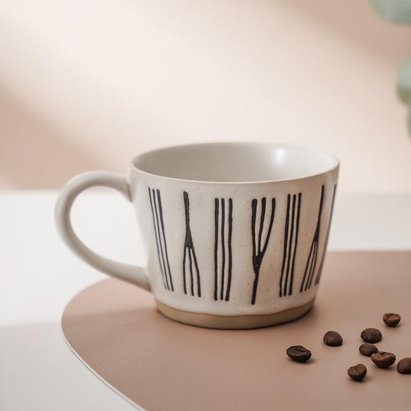 Shangkai Ribbed Earthenware Coffee Mug